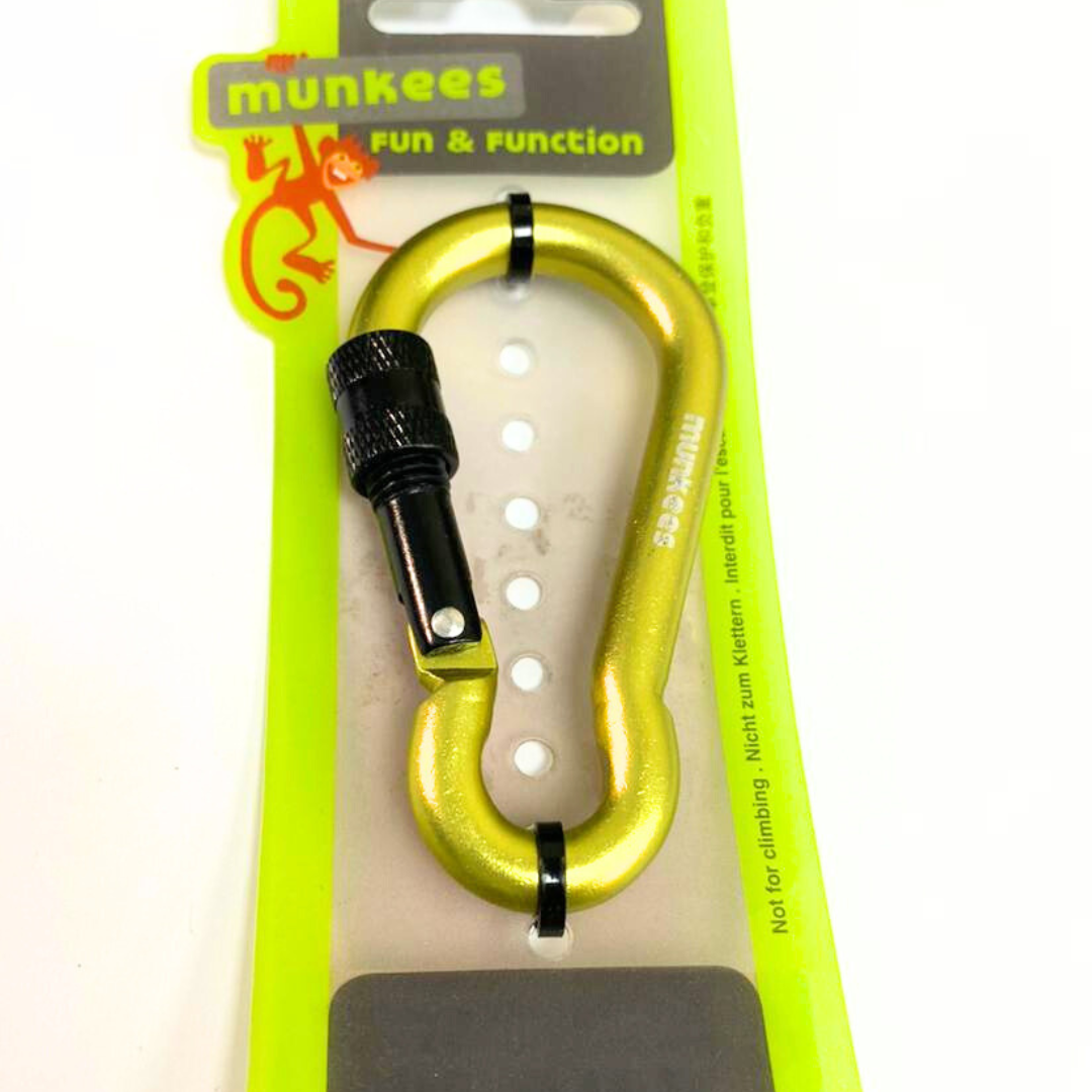 MUNKEES Pear-Shape Carabiner - Yellow, 50% OFF