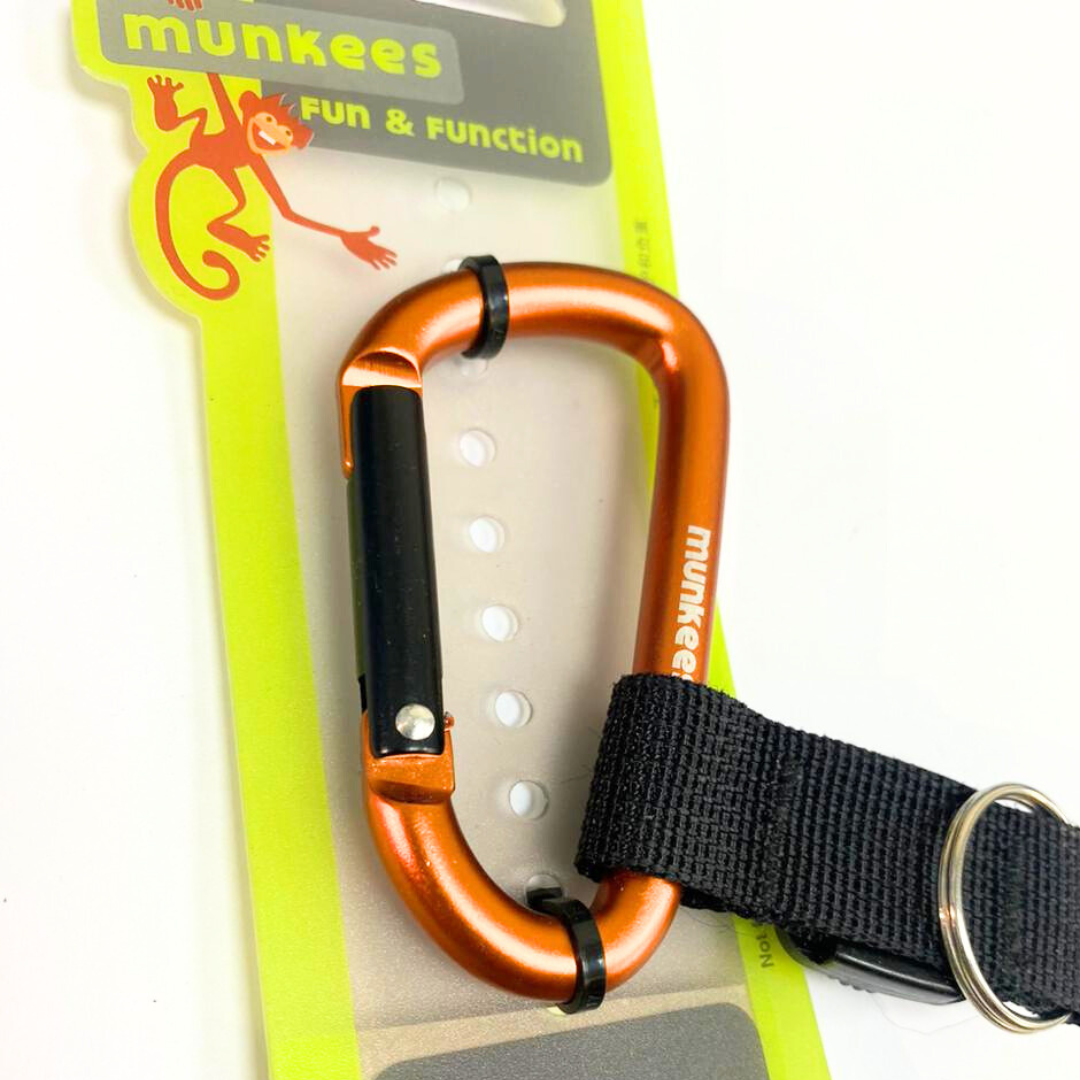 MUNKEES D-Shape Carabiner- Orange , 50% OFF