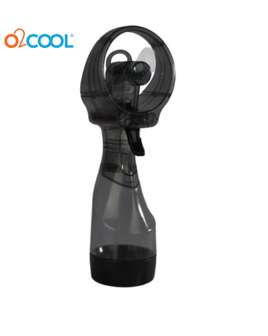 O2COOL Deluxe Handheld Battery Powered Misting Fan - BLACK