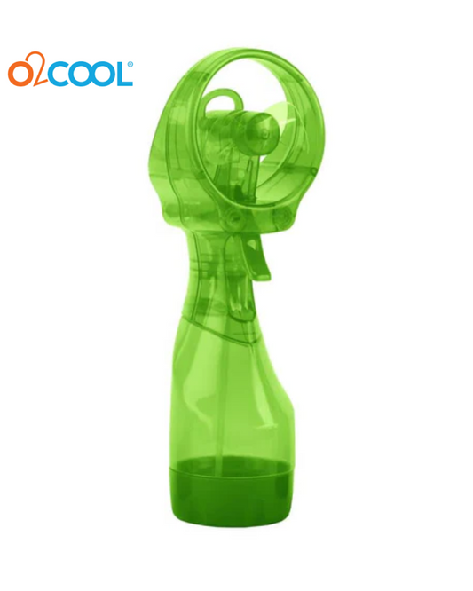 O2COOL 2.75-in 3-Volt 1-Speed Outdoor Assorted Colors Misting Personal Fan. (Green)