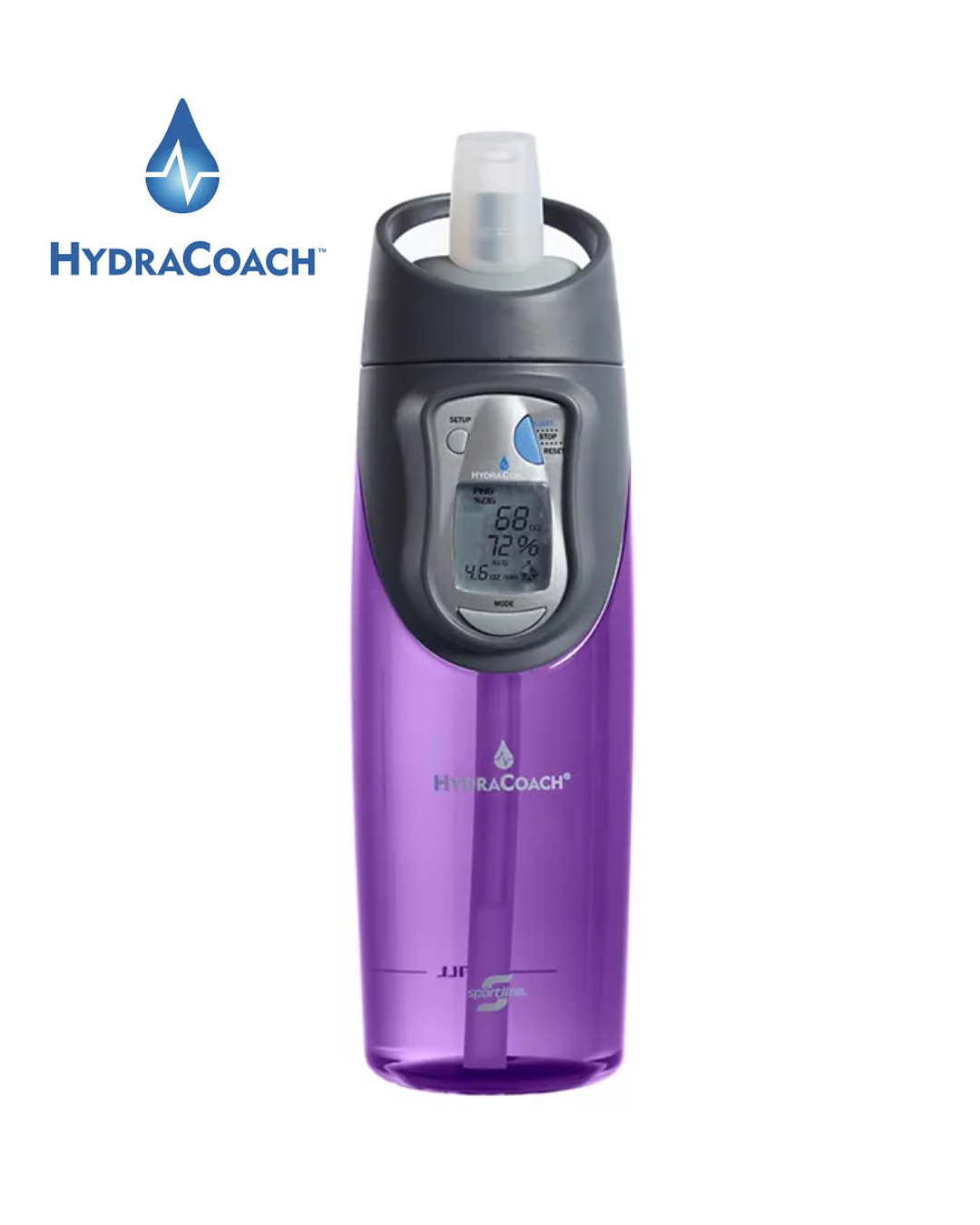 HydraCoach - Purple- 22Oz BPA-Free Bottle.