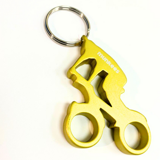 MUNKEES Cycling Keychain - Yellow 50% OFF