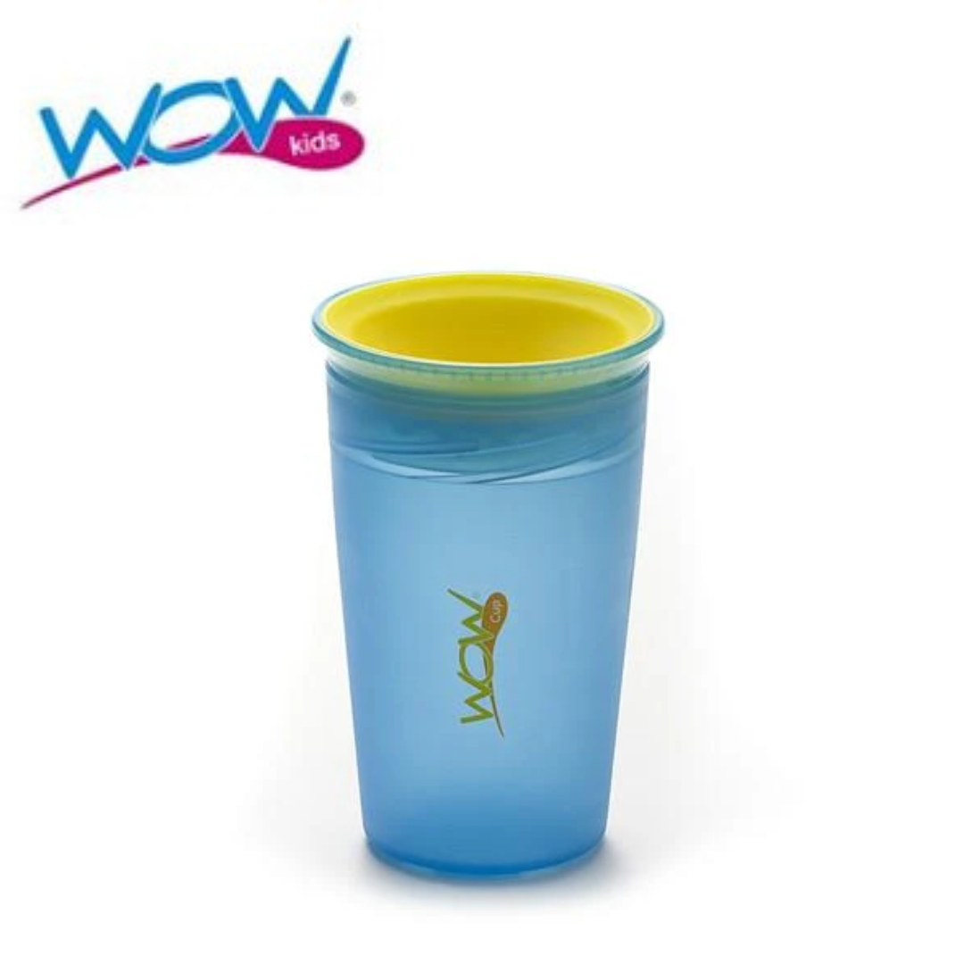 Wow Cups 224 - (Translucent) Juicy Kids With Freshness Lids Blue 9 oz