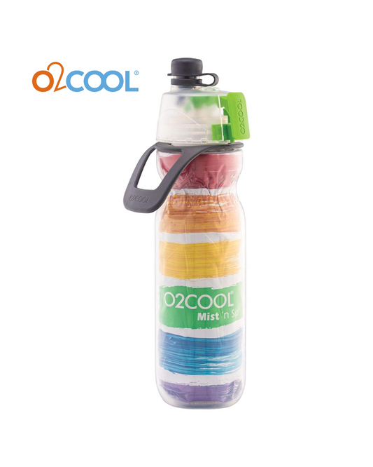 O2COOL ArcticSqueeze Insulated Mist 'N Sip Squeeze Bottle 20 oz (Rainbow)