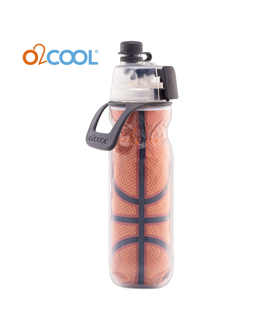 Mist N' Sip Insulated Water Squeeze Bottle-20 oz, 20 Ounce, Basketball