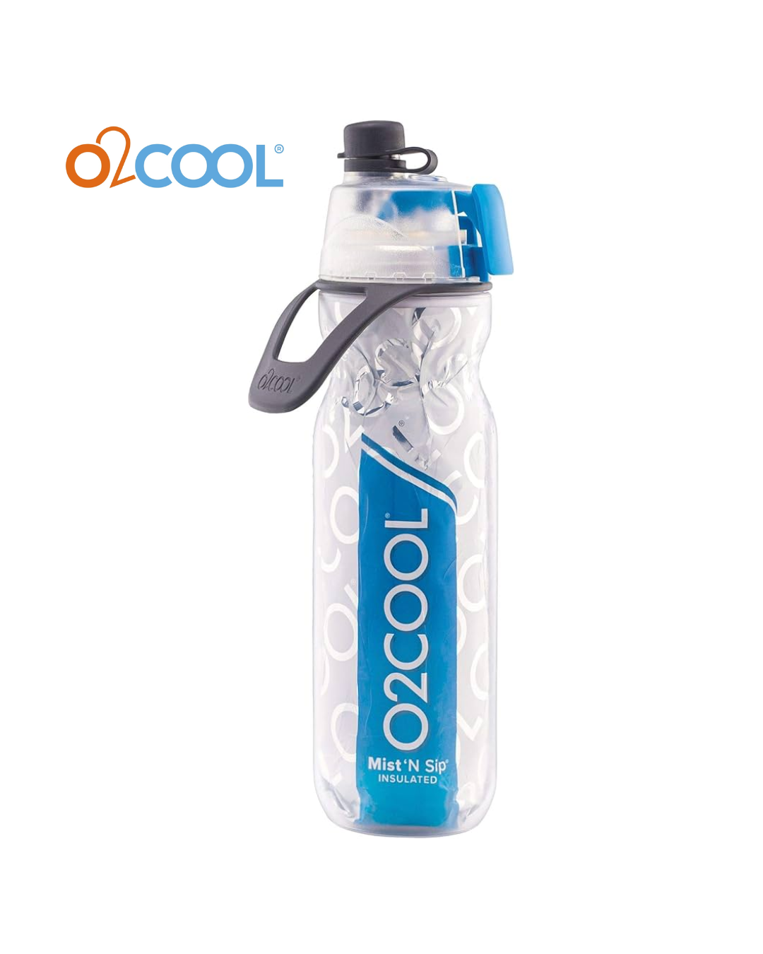 O2COOL ArcticSqueeze Insulated Mist 'N Sip Squeeze Bottle 20 oz. 1 Bottle (Blue)