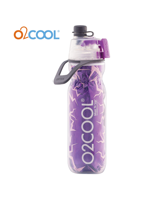 O2COOL Classic Insulated Elite Water Bottle, (Splash Purple)