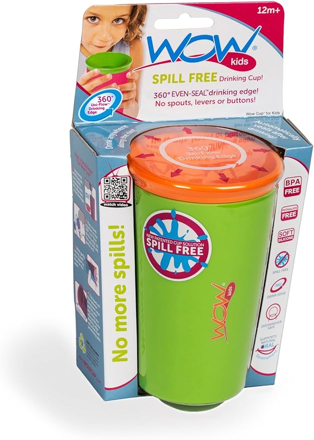 WOW CUP - 206 SPILL FREE DRINKING CUP - GREEN