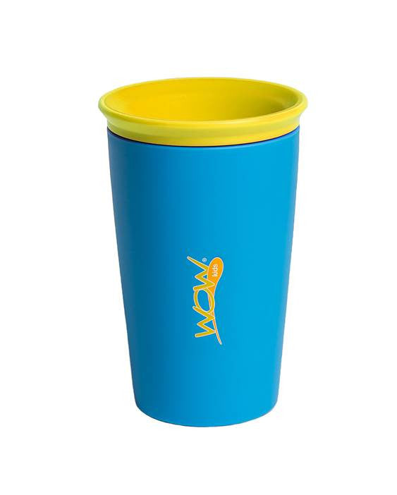 Wow Cup 204 - BPA Free - 9 Ounce (Blue with yellow Lid)