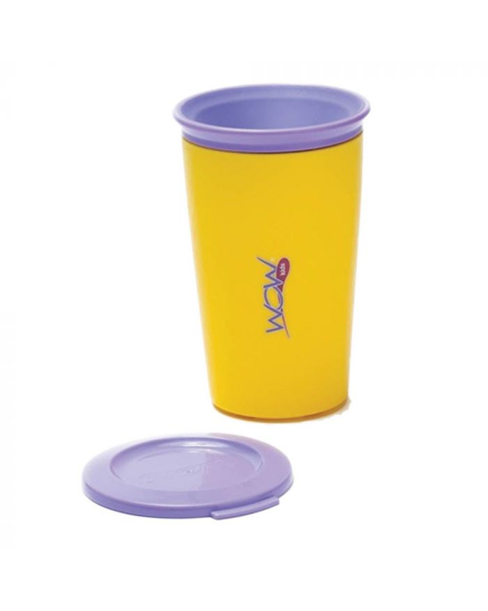 WOW Cup 205® for Kids with Freshness Lid, YELLOW/PURPLE