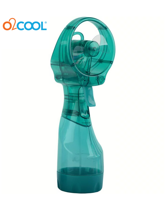 O2COOL Deluxe Handheld Battery Powered Misting Fan - TEAL