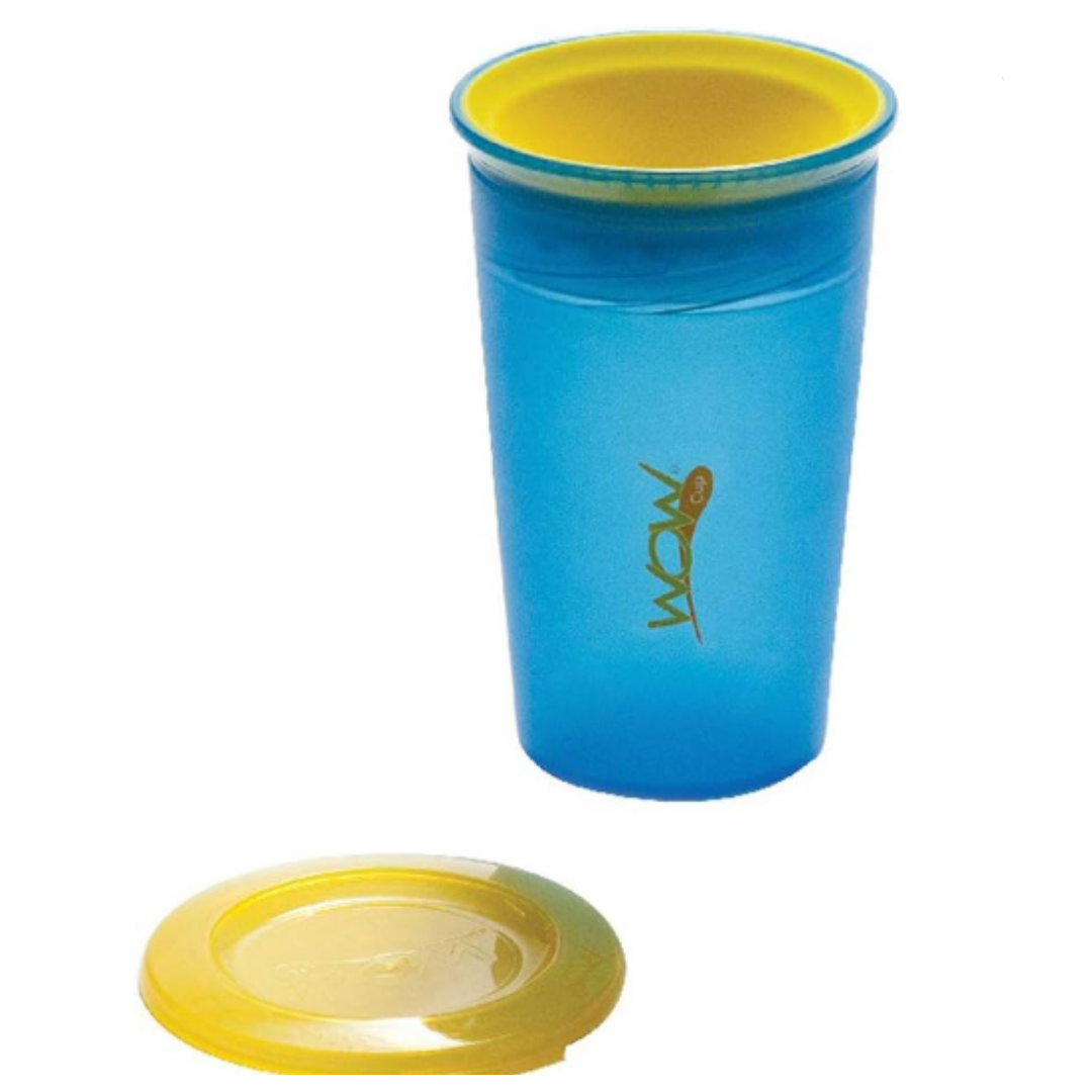 Wow Cups 224 - (Translucent) Juicy Kids With Freshness Lids Blue 9 oz