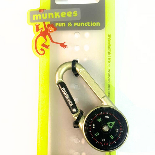 MUNKEES Carabiner Compass with Thermometer, 50% Off